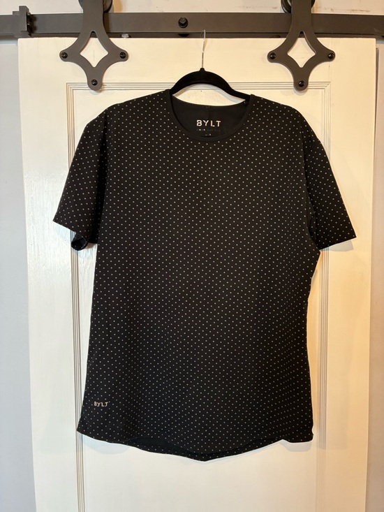 BYLT Basics Other - BYLT Basics Black Microdot Short Sleeve Crew